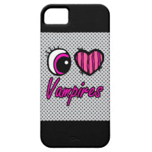 LiebeVampires des Emo Augen-Herz-I iPhone 5 Etui
