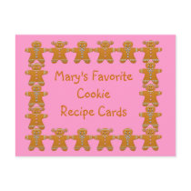 Lieblingsplätzchen-Rezept Cards~Gingerbread~Custom