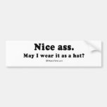 Lieferwagen zeichnet - "Nizza Esel, kann ich trage Auto Sticker