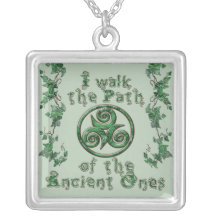 Lierre Triskel de malachite Bijouterie