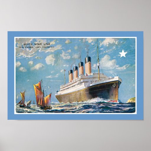 Ligne blanche d'étoile olympique affiches