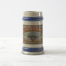 Ligne New York Liverpool Stein de Cunard Tasse