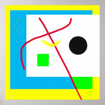 "Ligne rouge croisement " Poster
