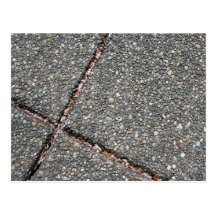 Lignes une le trottoir carte postale