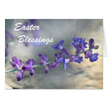 Lila Blumen Ostern Grußkarten