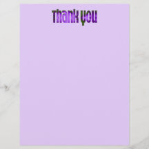 lila danke bedruckte flyer