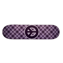 Lila Friedenszeichen Individuelles Skateboard