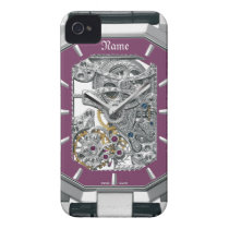 Lila Kasten der Uhr-iphone4 Barely-there