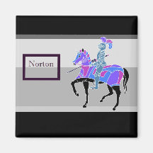 Lila Norton Lancers-Magnet Kühlschrankmagnet
