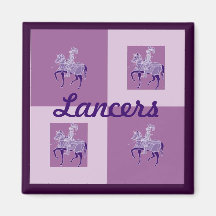 Lila Norton Lancers-Magnet Magnete