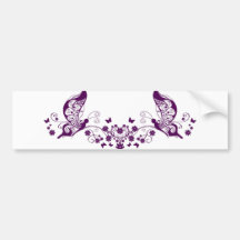 Lila Schmetterlinge Autosticker