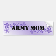 Lilas de maman d'armée autocollants pour voiture