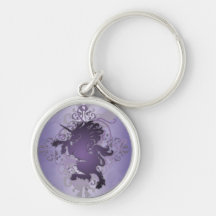 Liliac Fantasie-städtisches Einhorn Keychain Schlüsselbänder