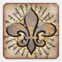 Lilie Quadratsticker