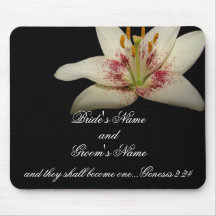Lilien-Hochzeit Mousepads