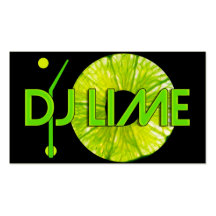 LIMONE GESCHÄFTS-KARTE DJ VISITENKARTENVORLAGE