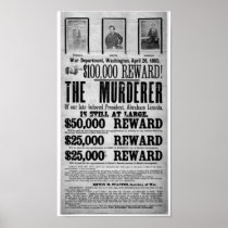 Lincoln-Ermordung wollte Plakat