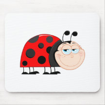 L'insecte de coccinelles de coccinelle branche le  tapis de souris