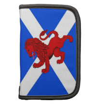 Lion effréné/drapeau de l'Ecosse Agenda Folio