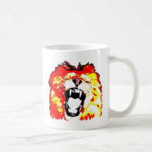 Lion hurlant mugs