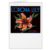 Lis de couronne cartes de vœux