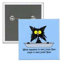 Litterbox Katze Anstecknadel