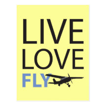 LiveLiebe-Fliege Postkarte