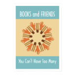 Livres et affiche d'amis posters