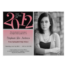 L'obtention du diplôme rougissent sur l'invitation