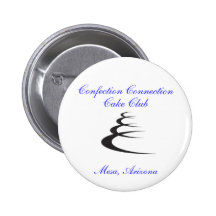 Logo de club de gâteau de connexion de confection badge