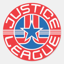 Logo de ligue de justice autocollants