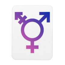 Logo de symbole de transsexuel magnets en vinyle