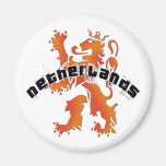 Logo néerlandais de lion magnets pour réfrigérateur