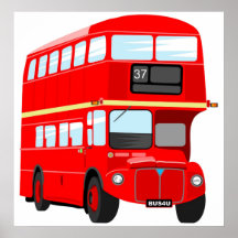 London-Bus Plakate