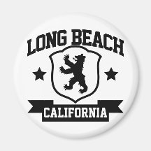 Long Beach Wappenkunde Kühlschrankmagnet