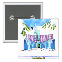 "Looky Turm-" 2"" Knopf x2 Buttons