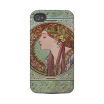 Lorbeer-Kunst Nourveau iPhone4 Alphonse Mucha Fall