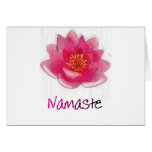 Lotos-Blume "Namaste" Yoga-Geschenke Grußkarte