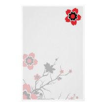 Lotos-Blume stationär Personalisiertes Druckpapier
