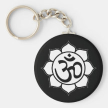 Lotos-Blumen-Om-Symbol Schlüsselband