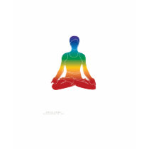 Lotus-Position - Chakra Farben