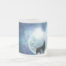 Loup d'hurlement tasse à café