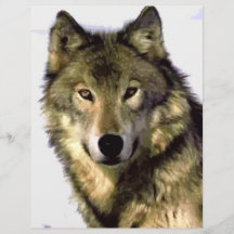 Loup gris tract personnalisé