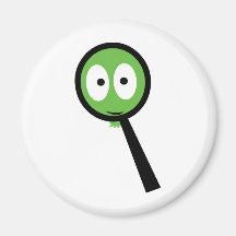 loupe mignonne de grenouille magnets pour réfrigérateur