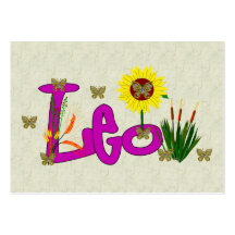 Löwe-Blumen Visitenkartenvorlagen