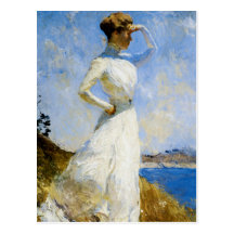 Lumière du soleil par Frank Benson Cartes Postales