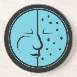 Lune bleue et les étoiles dessous de verres
