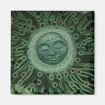 Lune paisible magnets pour réfrigérateur