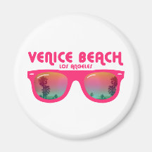 Lunettes de soleil de plage de Venise Magnets Pour Réfrigérateur