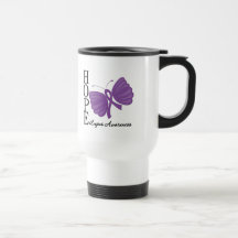 Lupus de papillon d'espoir tasse